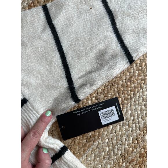 WEEKEND LOS ANGELES Women's Cressida Stripe Johnny Collar Sweater Size 1X - Picture 9 of 16